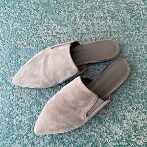 Jenni Kayne Taupe Suede Mules